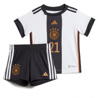Echipament fotbal Germania Ilkay Gundogan #21 Tricou Acasa Mondial 2022 pentru copii maneca scurta (+ Pantaloni scurti)